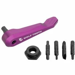 Wolf-tooth Wolf Tooth Axle Handle Multitool Purple